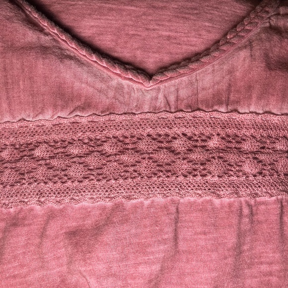 Manguun Heathered Dusty Rose Long Sleeve Shirt - Picture 3 of 5